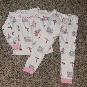 Sal & Pimenta SOOO BEAUTIFUL Christmas Holiday Pajama Set Girls 10Y (runs small)